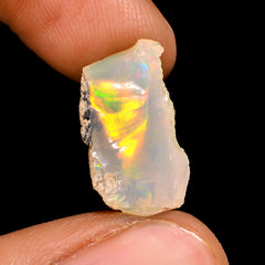 Fabulous Top Grade Quality 100% Natural Welo Fire Ethiopian Opal Rough Loose Gemstone For Making Jewelry 16X9X7 MM 4.5 Cts. KR16-35 Sunkarton