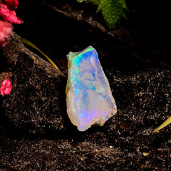 Gorgeous Top Grade Quality 100% Natural Welo Fire Ethiopian Opal Rough Loose Gemstone For Making Jewelry 14X10X7 MM 4 Cts. KR16-37 Sunkarton