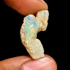 Marvellous Top Grade Quality 100% Natural Welo Fire Ethiopian Opal Rough Loose Gemstone For Making Jewelry 22X11X9 MM 7.5 Cts. KR16-40 Sunkarton