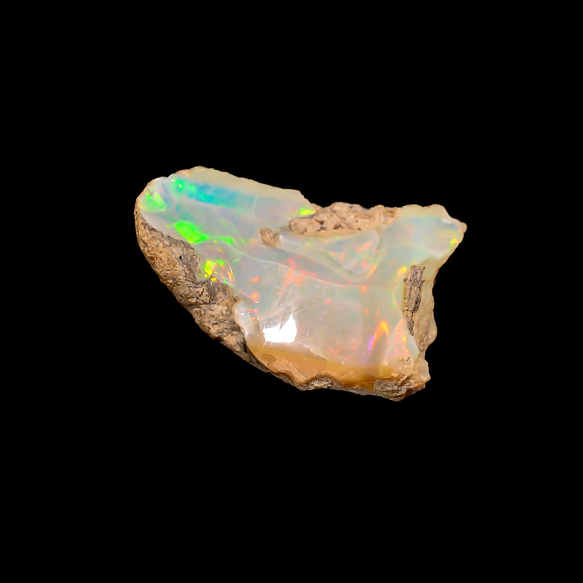 Mind Blowing Top Grade Quality 100% Natural Welo Fire Ethiopian Opal Rough Loose Gemstone For Making Jewelry 19X12X9 MM 7.5 Cts. KR16-41 Sunkarton