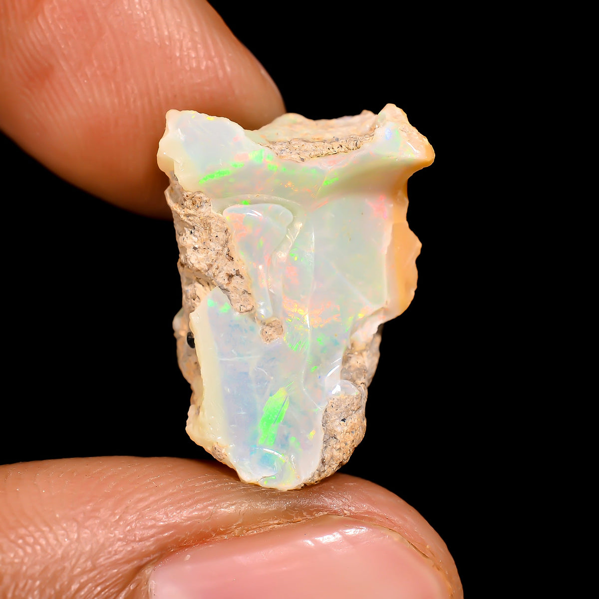 Mind Blowing Top Grade Quality 100% Natural Welo Fire Ethiopian Opal Rough Loose Gemstone For Making Jewelry 19X12X9 MM 7.5 Cts. KR16-41 Sunkarton