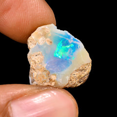 Outstanding Top Grade Quality 100% Natural Welo Fire Ethiopian Opal Rough Loose Gemstone For Making Jewelry 16X15X8 MM 6.5 Cts. KR16-42 Sunkarton