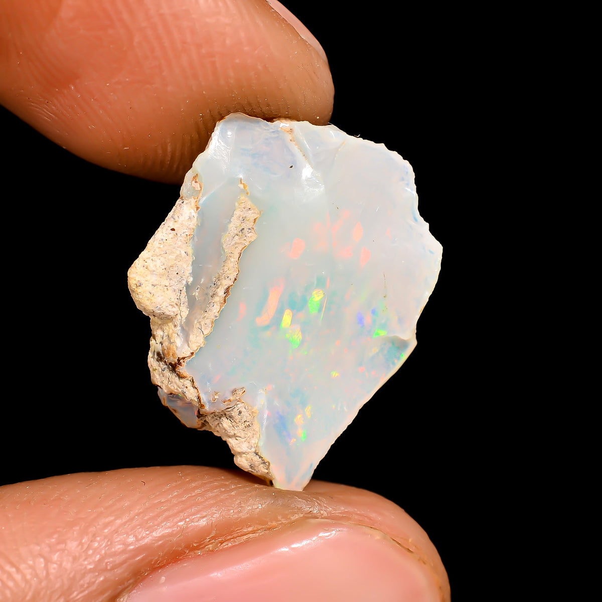Superb Top Grade Quality 100% Natural Welo Fire Ethiopian Opal Rough Loose Gemstone For Making Jewelry 17X14X5 MM 4 Cts. KR16-44 Sunkarton