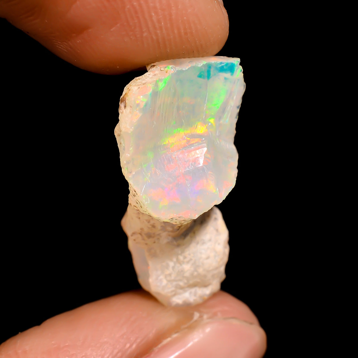 Supreme Top Grade Quality 100% Natural Welo Fire Ethiopian Opal Rough Loose Gemstone For Making Jewelry 21X12X9 MM 6.5 Cts. KR16-46 Sunkarton
