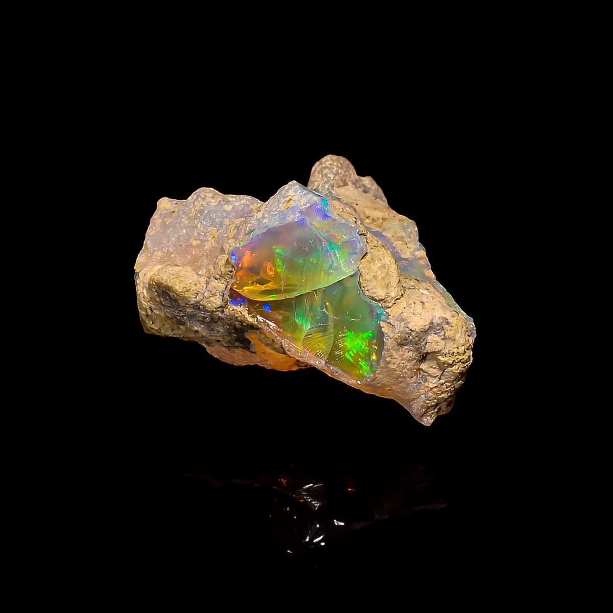 Beautiful Top Grade Quality 100% Natural Welo Fire Ethiopian Opal Rough Loose Gemstone For Making Jewelry 22X17X9 MM 13 Cts. KR16-54 Sunkarton