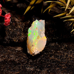 Excellent Top Grade Quality 100% Natural Welo Fire Ethiopian Opal Rough Loose Gemstone For Making Jewelry 15X11X8 MM 5 Cts. KR16-57 Sunkarton