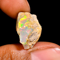 Excellent Top Grade Quality 100% Natural Welo Fire Ethiopian Opal Rough Loose Gemstone For Making Jewelry 15X11X8 MM 5 Cts. KR16-57 Sunkarton