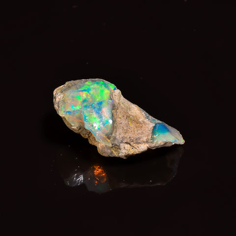 Classic Top Grade Quality 100% Natural Welo Fire Ethiopian Opal Rough Loose Gemstone For Making Jewelry 30X15X13 MM 19 Cts. KR16-5 Sunkarton