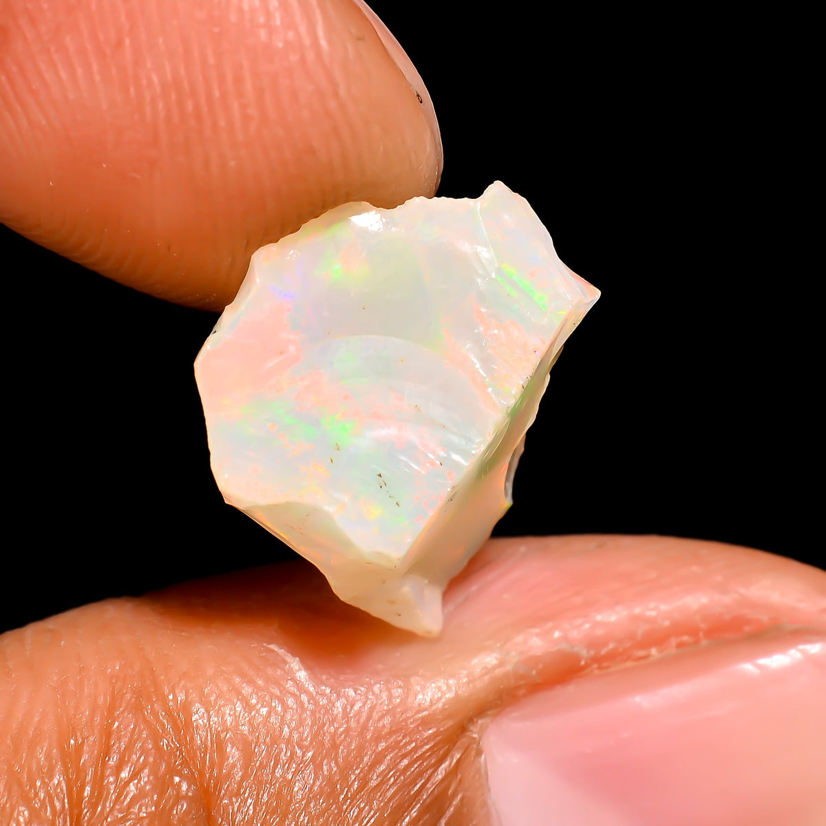 Fabulous Top Grade Quality 100% Natural Welo Fire Ethiopian Opal Rough Loose Gemstone For Making Jewelry 12X11X8 MM 3 Cts. KR16-60 Sunkarton