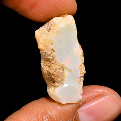Immaculate Top Grade Quality 100% Natural Welo Fire Ethiopian Opal Rough Loose Gemstone For Making Jewelry 23X12X9 MM 9.5 Cts. KR16-63 Sunkarton