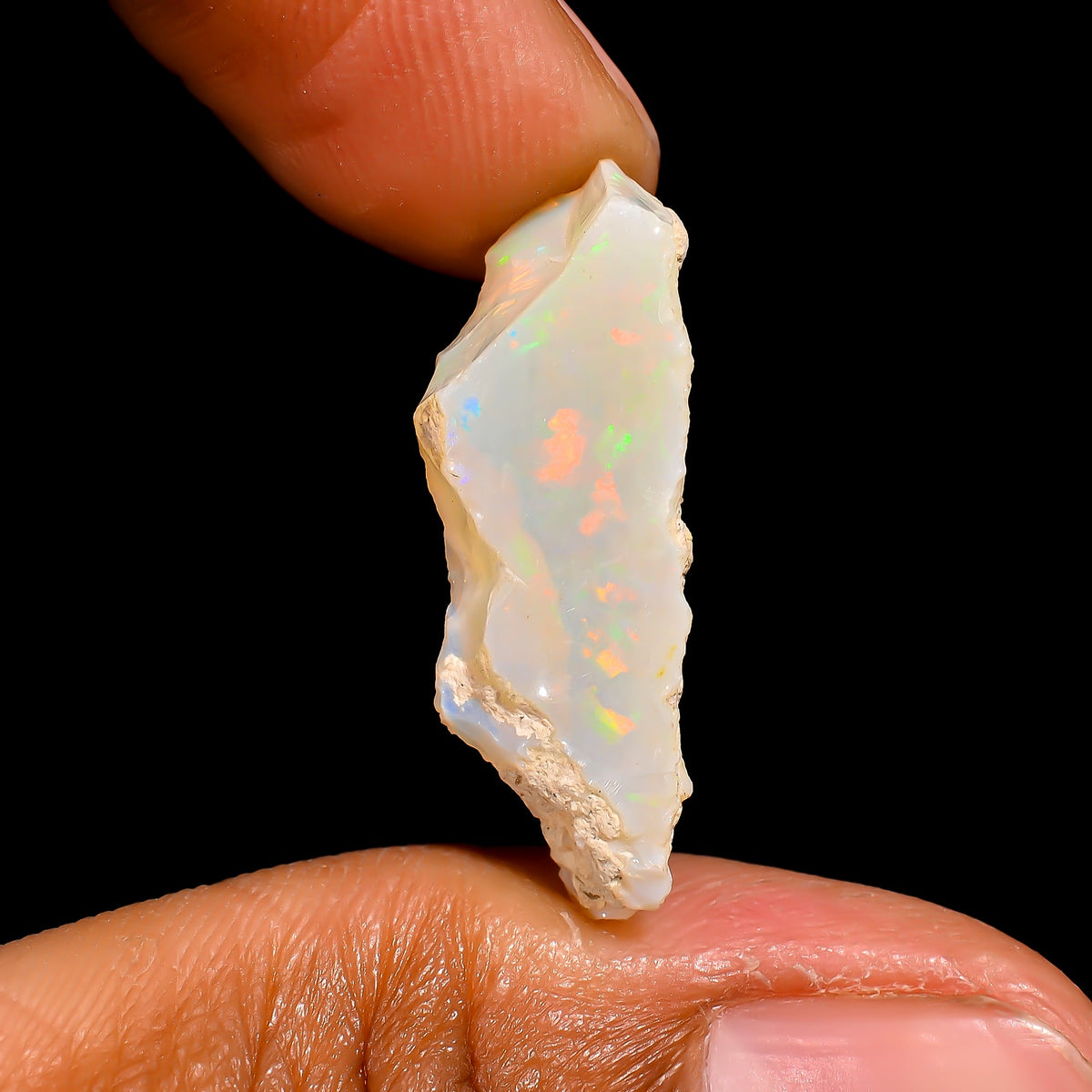 Outstanding Top Grade Quality 100% Natural Welo Fire Ethiopian Opal Rough Loose Gemstone For Making Jewelry 26X10X7 MM 6 Cts. KR16-67 Sunkarton
