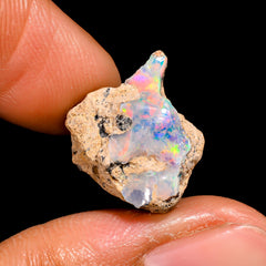 Splendid Top Grade Quality 100% Natural Welo Fire Ethiopian Opal Rough Loose Gemstone For Making Jewelry 17X14X7 MM 7 Cts. KR16-68 Sunkarton