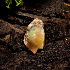 Dazzling Top Grade Quality 100% Natural Welo Fire Ethiopian Opal Rough Loose Gemstone For Making Jewelry 23X17X11 MM 14 Cts. KR16-6 Sunkarton