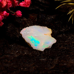 Stunning Top Grade Quality 100% Natural Welo Fire Ethiopian Opal Rough Loose Gemstone For Making Jewelry 17X12X7 MM 4.5 Cts. KR16-70 Sunkarton