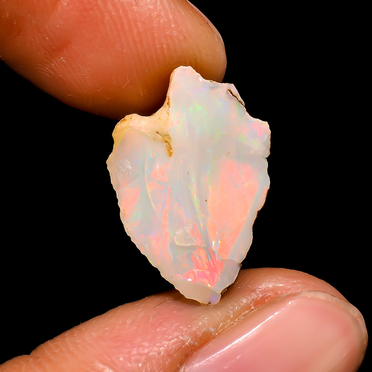 Stunning Top Grade Quality 100% Natural Welo Fire Ethiopian Opal Rough Loose Gemstone For Making Jewelry 17X12X7 MM 4.5 Cts. KR16-70 Sunkarton