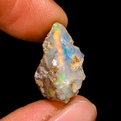Supreme Top Grade Quality 100% Natural Welo Fire Ethiopian Opal Rough Loose Gemstone For Making Jewelry 18X12X9 MM 4.5 Cts. KR16-71 Sunkarton
