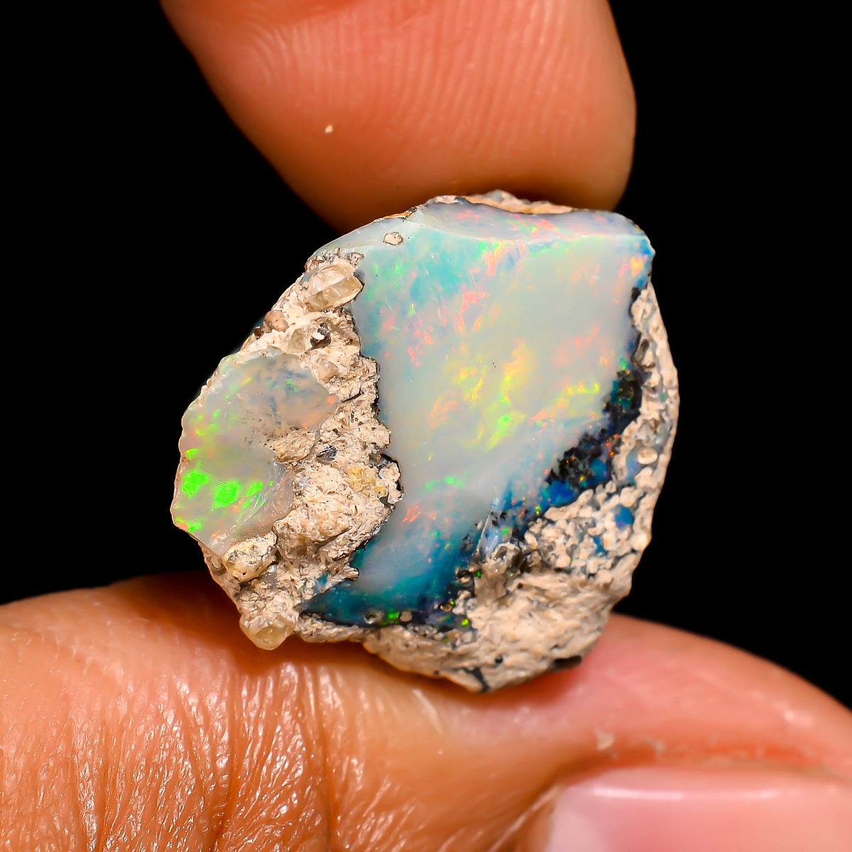 Tempting Top Grade Quality 100% Natural Welo Fire Ethiopian Opal Rough Loose Gemstone For Making Jewelry 17X16X13 MM 11 Cts. KR16-72 Sunkarton