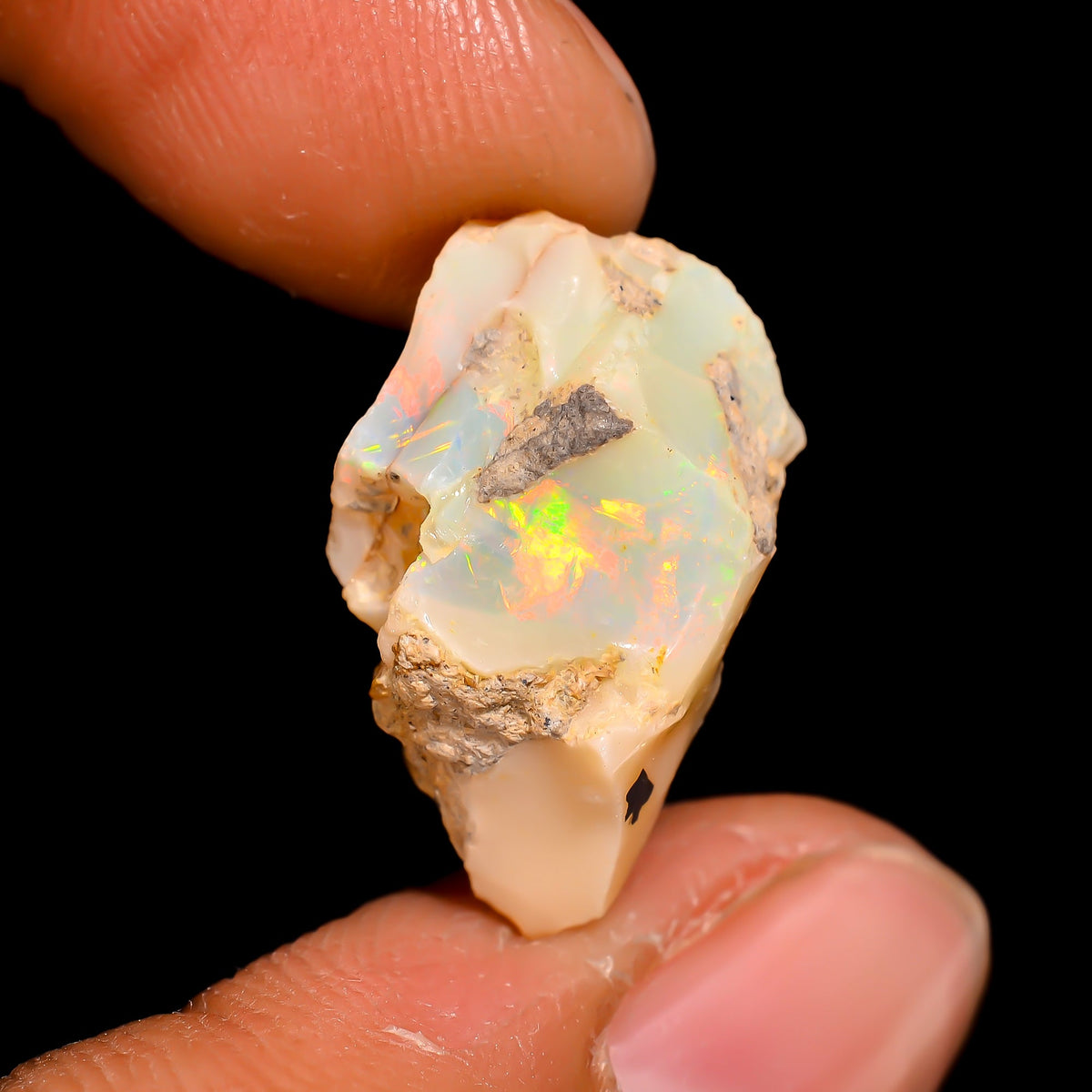 Attractive Top Grade Quality 100% Natural Welo Fire Ethiopian Opal Rough Loose Gemstone For Making Jewelry 19X11X10 MM 7 Cts. KR16-77 Sunkarton