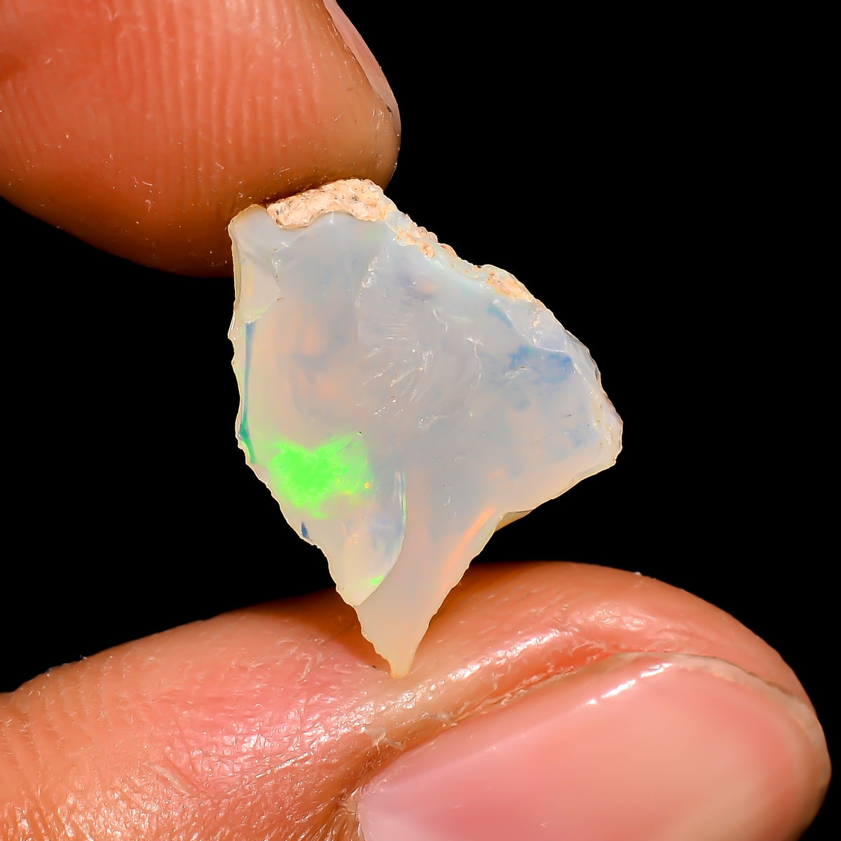 Awesome Top Grade Quality 100% Natural Welo Fire Ethiopian Opal Rough Loose Gemstone For Making Jewelry 17X11X7 MM 3 Cts. KR16-78 Sunkarton
