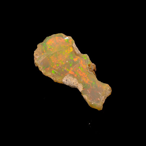Dazzling Top Grade Quality 100% Natural Welo Fire Ethiopian Opal Rough Loose Gemstone For Making Jewelry 23X11X6 MM 5.5 Cts. KR16-81 Sunkarton