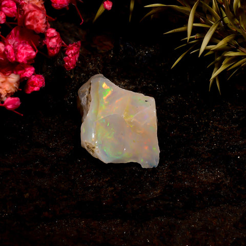Gorgeous Top Grade Quality 100% Natural Welo Fire Ethiopian Opal Rough Loose Gemstone For Making Jewelry 21X14X12 MM 10 Cts. KR16-87 Sunkarton