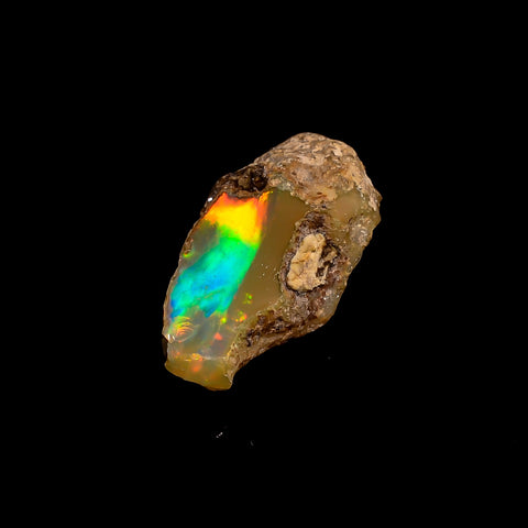 Immaculate Top Grade Quality 100% Natural Welo Fire Ethiopian Opal Rough Loose Gemstone For Making Jewelry 16X9X7 MM 3.5 Cts. KR16-88 Sunkarton