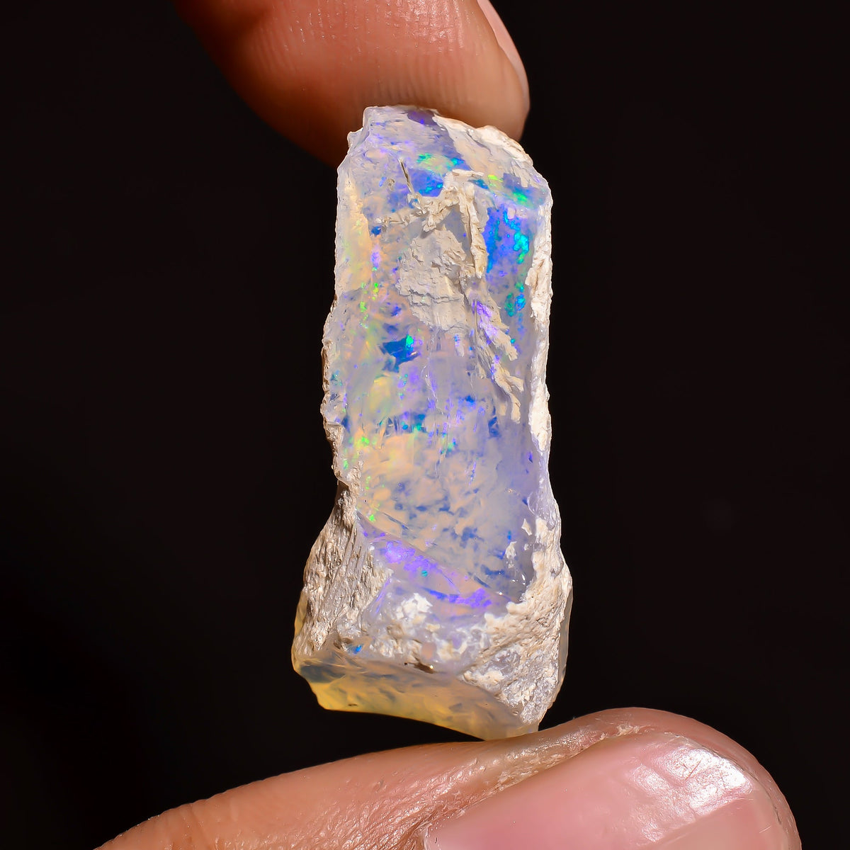 Exclusive Top Grade Quality 100% Natural Welo Fire Ethiopian Opal Rough Loose Gemstone For Making Jewelry 27X12X11 MM 14.5 Cts. KR16-8 Sunkarton