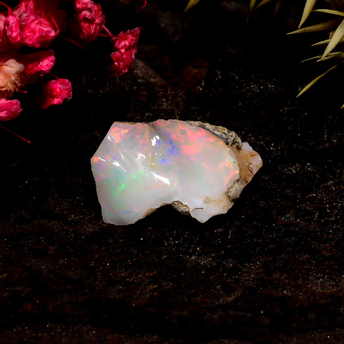 Marvellous Top Grade Quality 100% Natural Welo Fire Ethiopian Opal Rough Loose Gemstone For Making Jewelry 18X11X7 MM 6 Cts. KR16-90 Sunkarton