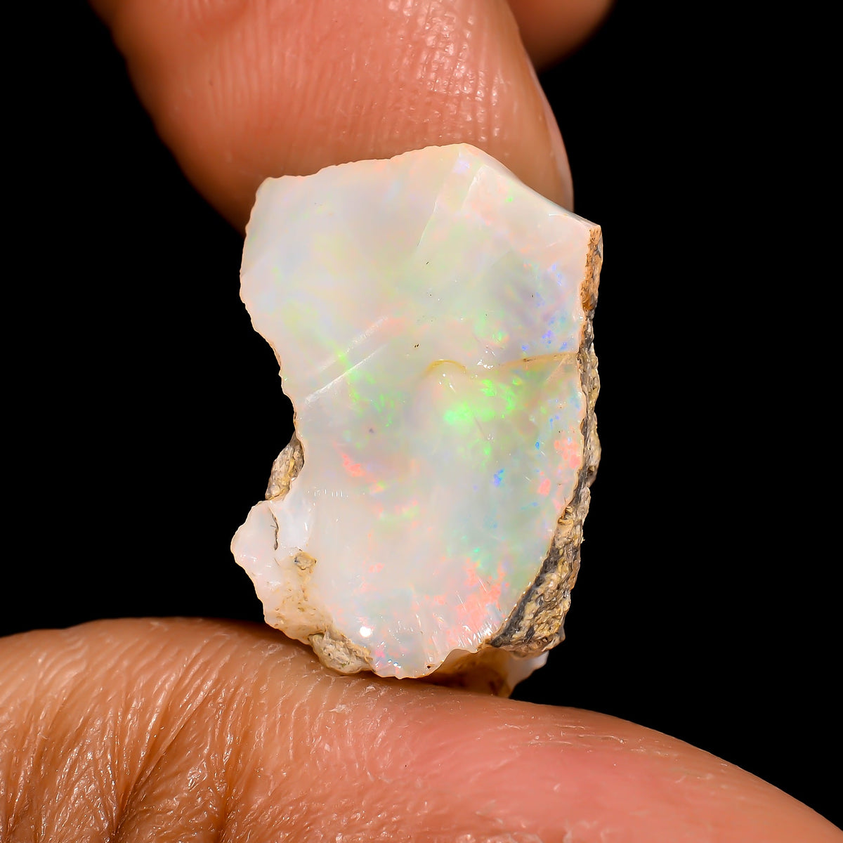 Marvellous Top Grade Quality 100% Natural Welo Fire Ethiopian Opal Rough Loose Gemstone For Making Jewelry 18X11X7 MM 6 Cts. KR16-90 Sunkarton