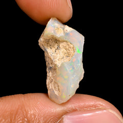 Outstanding Top Grade Quality 100% Natural Welo Fire Ethiopian Opal Rough Loose Gemstone For Making Jewelry 20X10X9 MM 5.5 Cts. KR16-92 Sunkarton