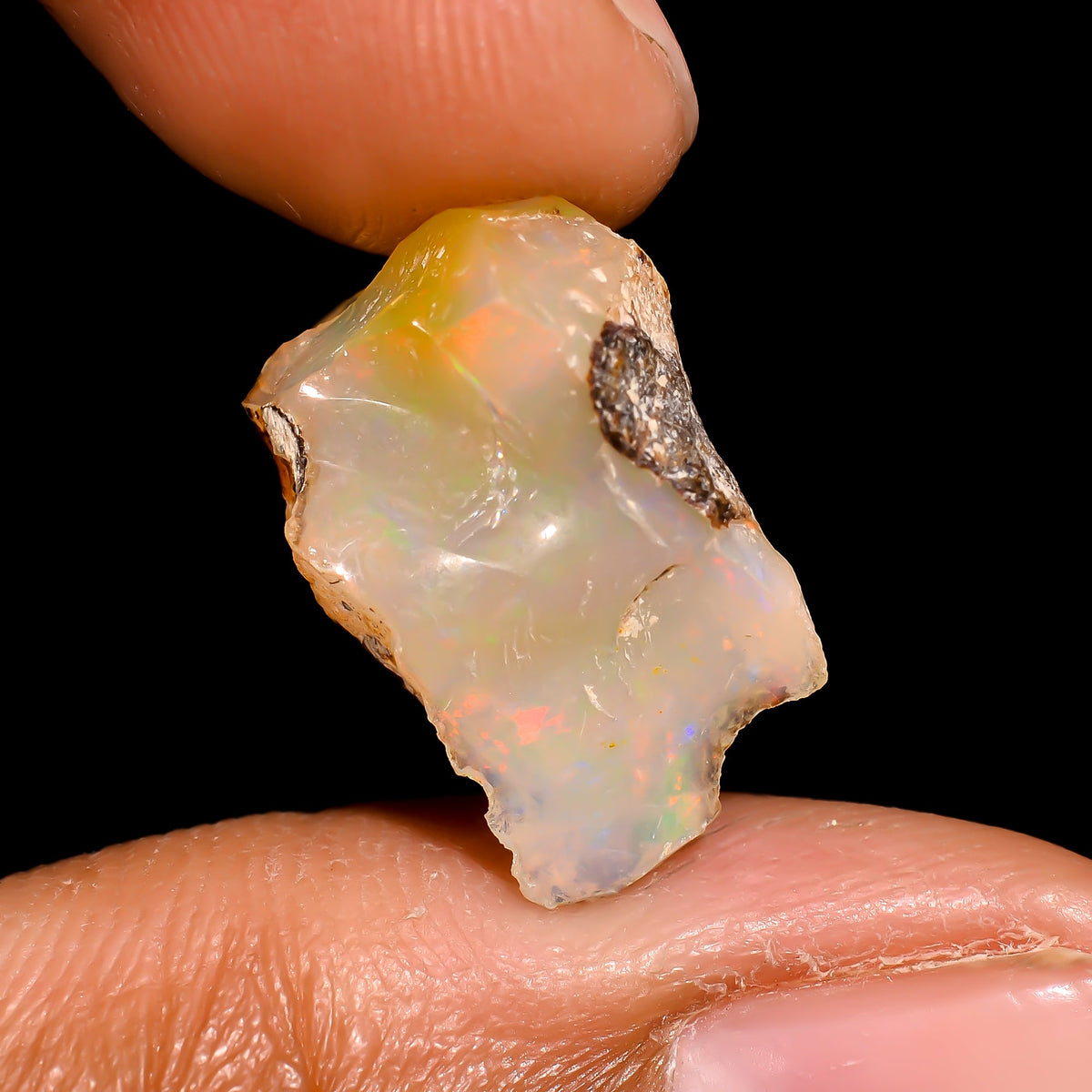 Splendid Top Grade Quality 100% Natural Welo Fire Ethiopian Opal Rough Loose Gemstone For Making Jewelry 16X11X9 MM 6.5 Cts. KR16-93 Sunkarton