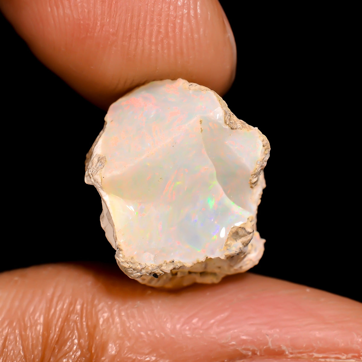 Superb Top Grade Quality 100% Natural Welo Fire Ethiopian Opal Rough Loose Gemstone For Making Jewelry 13X11X9 MM 4.5 Cts. KR16-94 Sunkarton