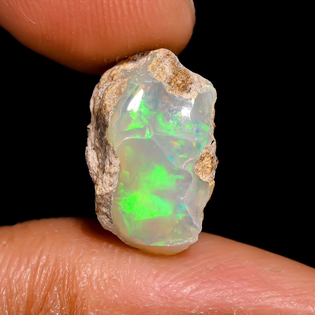 Stunning Top Grade Quality 100% Natural Welo Fire Ethiopian Opal Rough Loose Gemstone For Making Jewelry 14X11X9 MM 5 Cts. KR16-95 Sunkarton