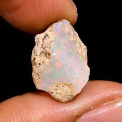 Supreme Top Grade Quality 100% Natural Welo Fire Ethiopian Opal Rough Loose Gemstone For Making Jewelry 14X11X5 MM 3 Cts. KR16-96 Sunkarton