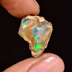 Elegant Top Grade Quality 100% Natural Welo Fire Ethiopian Opal Rough Loose Gemstone For Making Jewelry 17X13X6 MM 5.5 Cts. KR16-9 Sunkarton