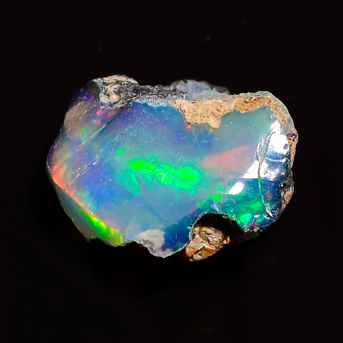 Wonderful Top Grade Quality 100% Natural Welo Fire Ethiopian Opal Rough Loose Gemstone For Making Jewelry 11X10X5 MM 02.00 Cts. KR24-100 Sunkarton