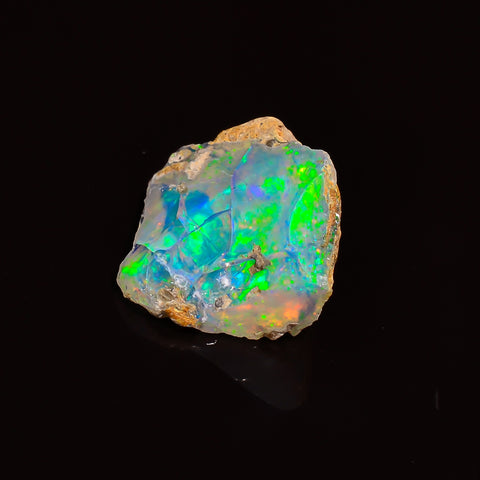 Fabulous Top Grade Quality 100% Natural Welo Fire Ethiopian Opal Fancy Rough Loose Gemstone For Making Jewelry 15X14X7 MM 07.00 Cts. KR24-10 Sunkarton