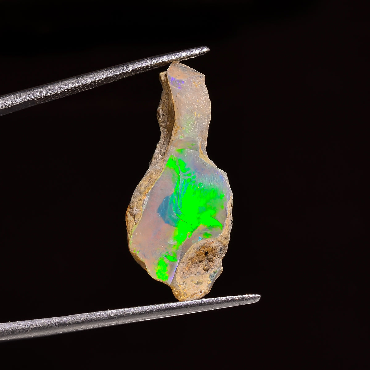 Fantastic Top Grade Quality 100% Natural Welo Fire Ethiopian Opal Rough Loose Gemstone For Making Jewelry 25X11X8 MM 06.50 Cts. KR24-11 Sunkarton