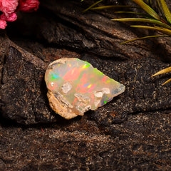 Gorgeous Top Grade Quality 100% Natural Welo Fire Ethiopian Opal Fancy Rough Loose Gemstone For Making Jewelry 14X11X6 MM 03.00 Cts. KR24-12 Sunkarton