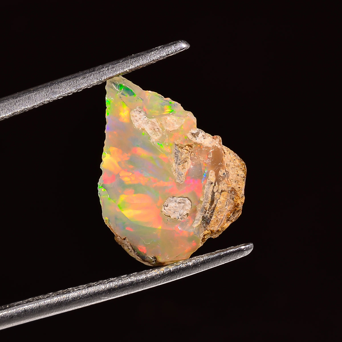 Gorgeous Top Grade Quality 100% Natural Welo Fire Ethiopian Opal Fancy Rough Loose Gemstone For Making Jewelry 14X11X6 MM 03.00 Cts. KR24-12 Sunkarton