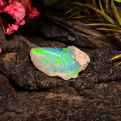 Incredible Top Grade Quality 100% Natural Welo Fire Ethiopian Opal Rough Loose Gemstone For Making Jewelry 18X10X4 MM 02.50 Cts. KR24-14 Sunkarton