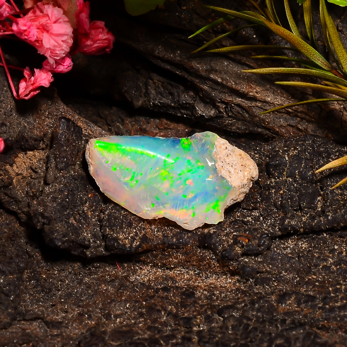 Incredible Top Grade Quality 100% Natural Welo Fire Ethiopian Opal Rough Loose Gemstone For Making Jewelry 18X10X4 MM 02.50 Cts. KR24-14 Sunkarton