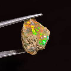 Mind Blowing Top Grade Quality 100% Natural Welo Fire Ethiopian Opal Rough Loose Gemstone For Making Jewelry 20X18X16 MM 17.00 Cts. KR24-16 Sunkarton