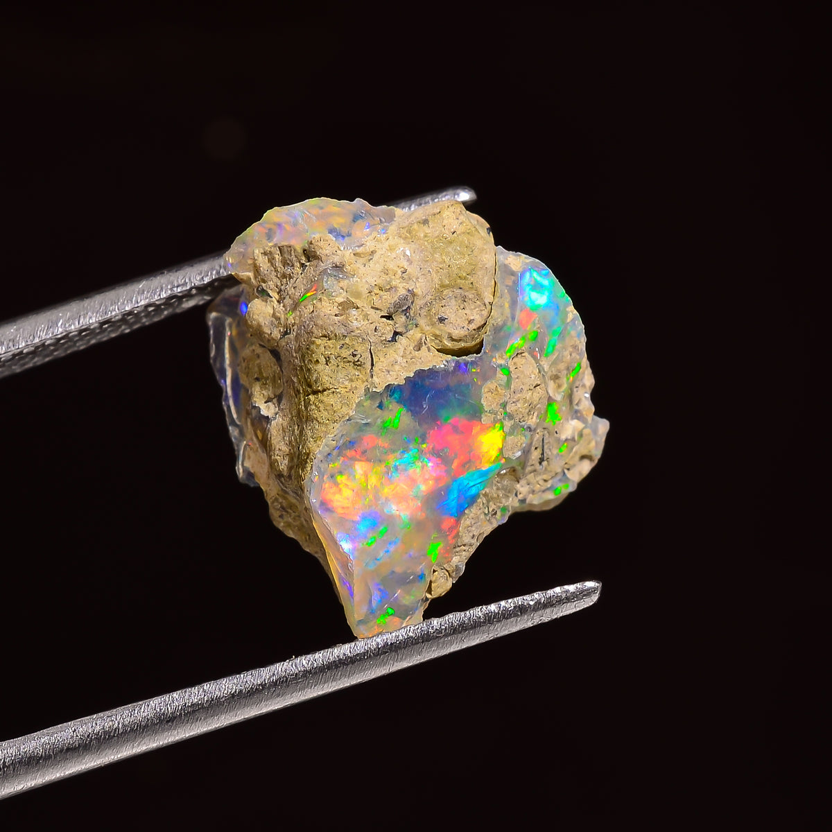 Outstanding Top Grade Quality 100% Natural Welo Fire Ethiopian Opal Rough Loose Gemstone For Making Jewelry 15X12X8 MM 05.50 Cts. KR24-17 Sunkarton