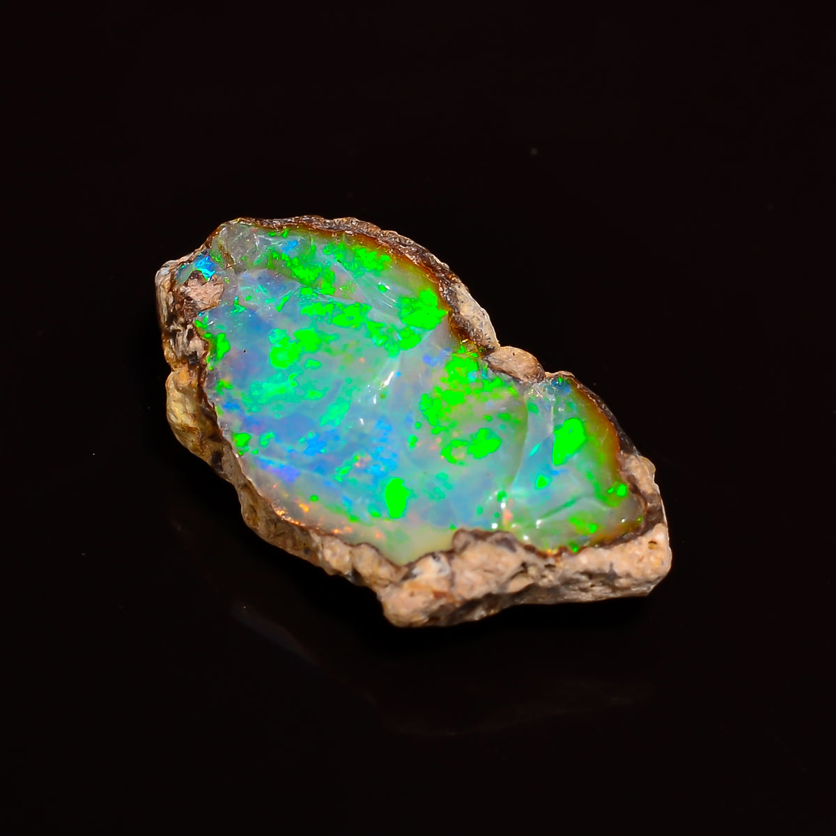 Splendid Top Grade Quality 100% Natural Welo Fire Ethiopian Opal Fancy Rough Loose Gemstone For Making Jewelry 18X10X6 MM 03.50 Cts. KR24-18 Sunkarton