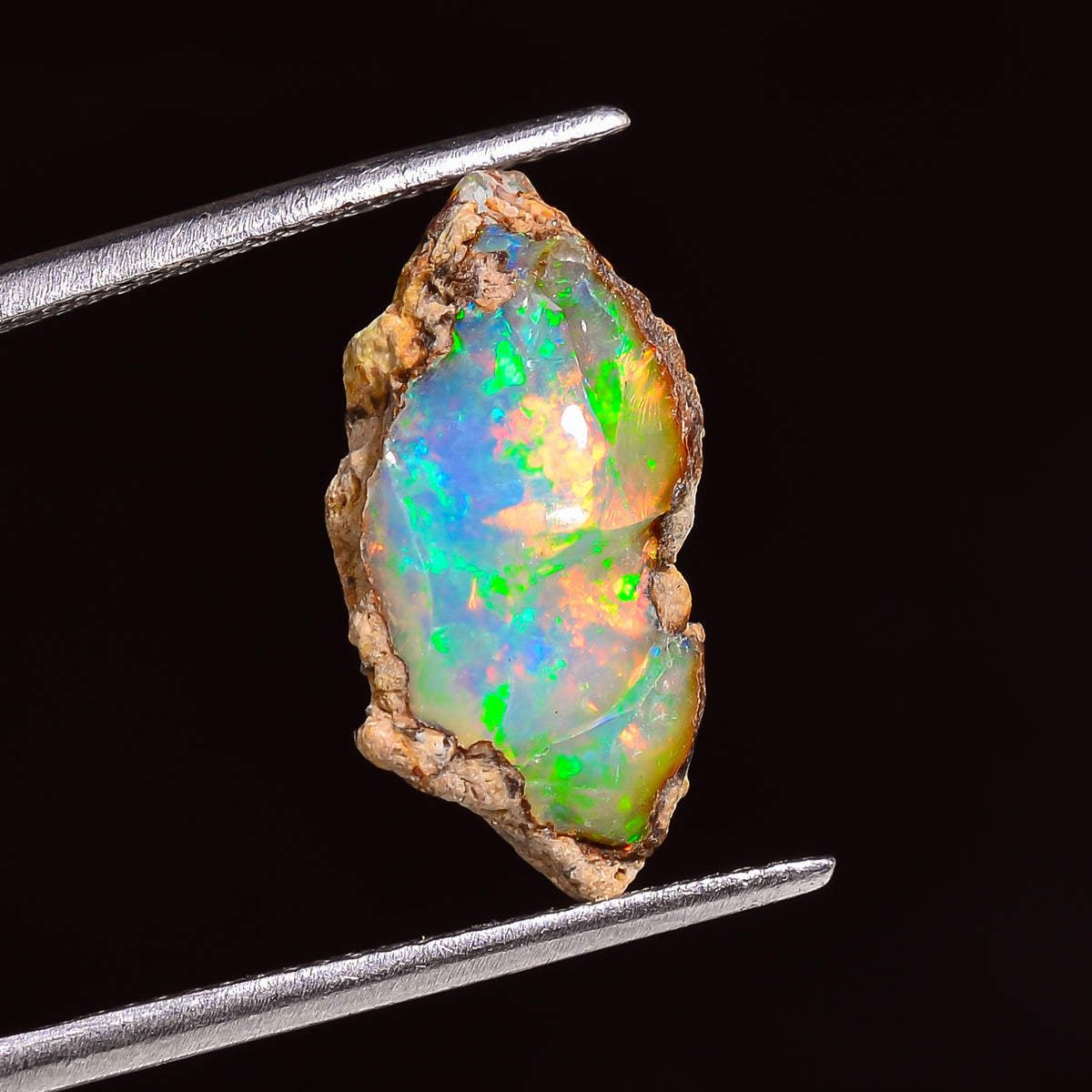 Splendid Top Grade Quality 100% Natural Welo Fire Ethiopian Opal Fancy Rough Loose Gemstone For Making Jewelry 18X10X6 MM 03.50 Cts. KR24-18 Sunkarton