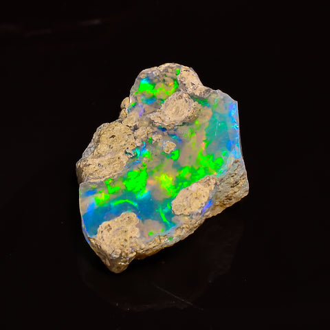 Superb Top Grade Quality 100% Natural Welo Fire Ethiopian Opal Fancy Rough Loose Gemstone For Making Jewelry 18X13X7 MM 05.50 Cts. KR24-19 Sunkarton