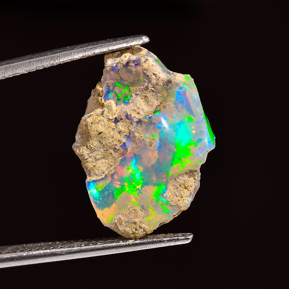 Superb Top Grade Quality 100% Natural Welo Fire Ethiopian Opal Fancy Rough Loose Gemstone For Making Jewelry 18X13X7 MM 05.50 Cts. KR24-19 Sunkarton