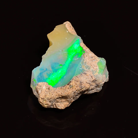 Supreme Top Grade Quality 100% Natural Welo Fire Ethiopian Opal Fancy Rough Loose Gemstone For Making Jewelry 17X11X6 MM 04.00 Cts. KR24-21 Sunkarton