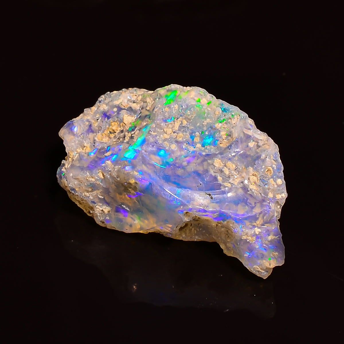 Tempting Top Grade Quality 100% Natural Welo Fire Ethiopian Opal Fancy Rough Loose Gemstone For Making Jewelry 19X10X8 MM 06.00 Cts. KR24-22 Sunkarton